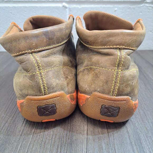 Twisted X Moc Style Loafers. Brown Leather Casual Western Loafer Women's Size 9W - Picture 4 of 8